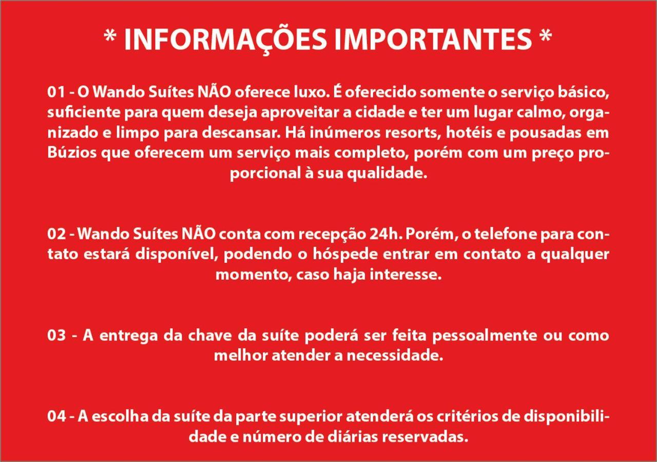 Wando Suites Búzios Eksteriør bilde